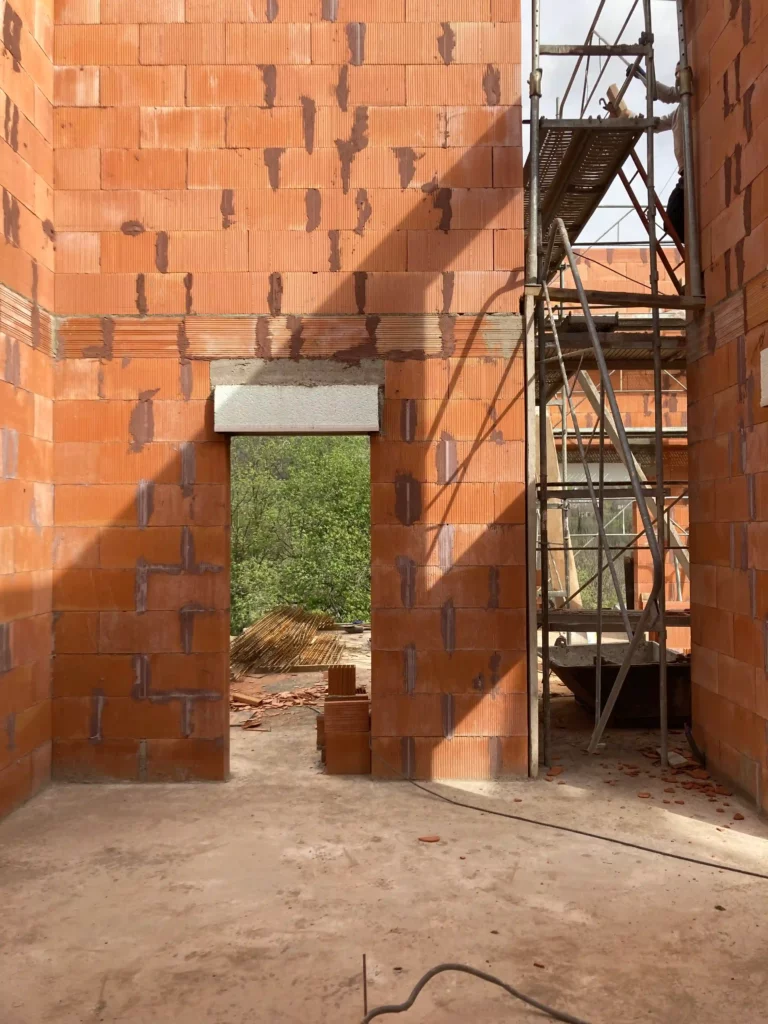 Maison construction neuve chantier ouverture - Princz de la Chapelle