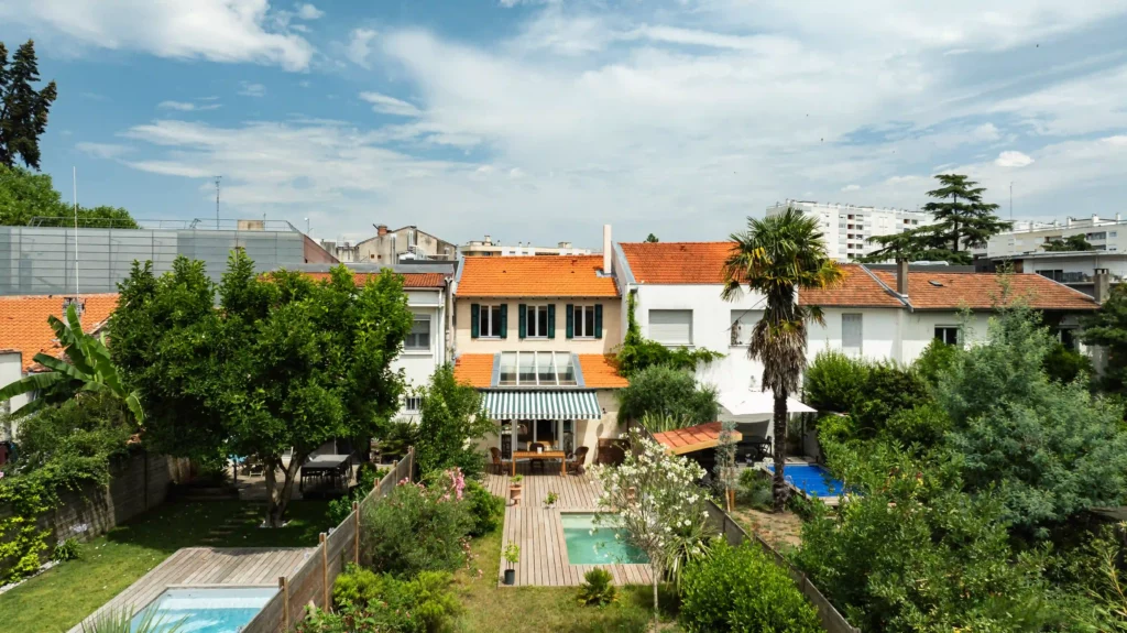 Maison de ville Bordeaux plan extérieur - Princz de la Chapelle