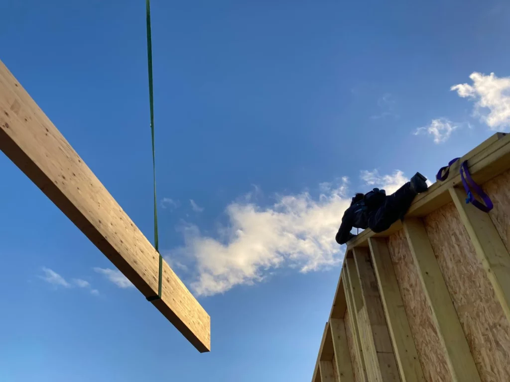 Maison de ville Bordeaux surélévation chantier façade - Princz de la Chapelle