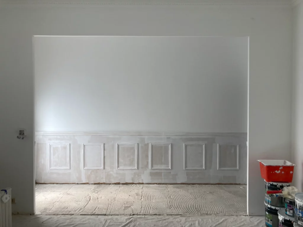 Maison de ville restauration Bordeaux chantier mur - Princz de la Chapelle