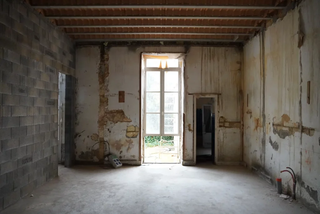 Restauration et extension le Bouscat chantier pièce - Princz de la Chapelle