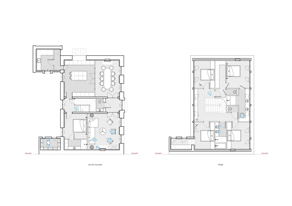 Restauration et extension le Bouscat plan - Princz de la Chapelle