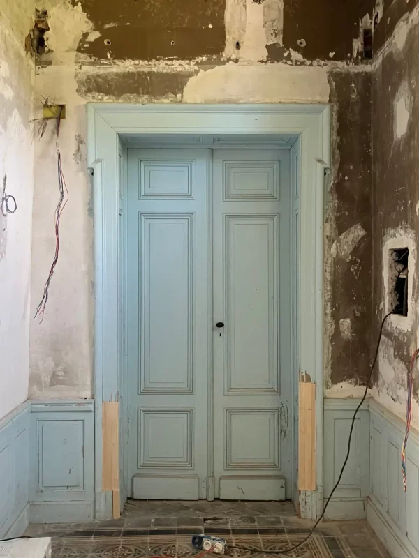 Château de Barbazan restauration chantier couloir - Princz de la Chapelle