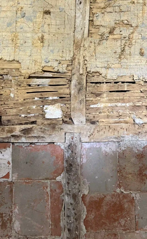 Château de Barbazan restauration mur - Princz de la Chapelle