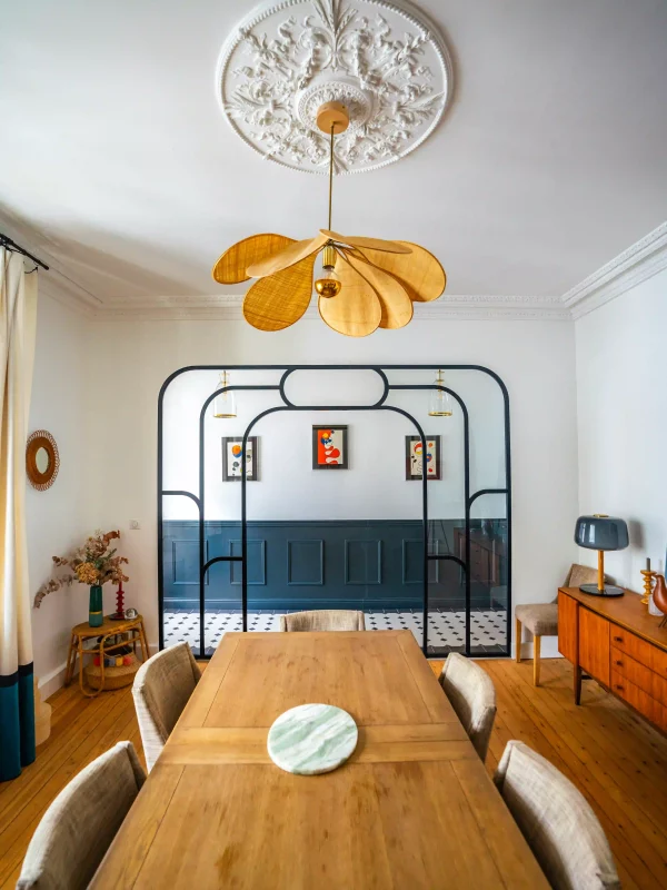 Maison de ville restauration Bordeaux table salle à manger - Princz de la Chapelle