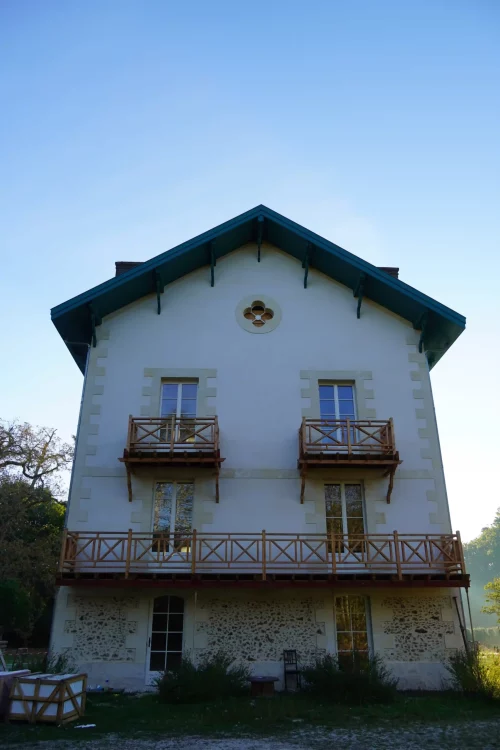 Restauration et extension en Gironde chantier extérieur - Princz de la Chapelle