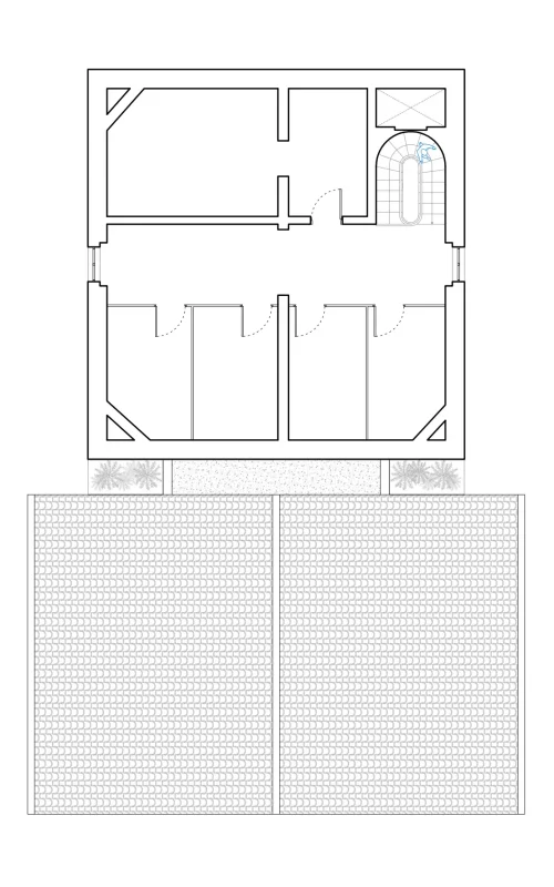 Restauration et extension en Gironde plan R+3 - Princz de la Chapelle