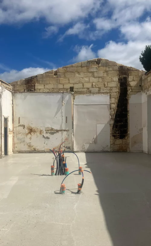 Restauration et extension le Bouscat chantier sol - Princz de la Chapelle